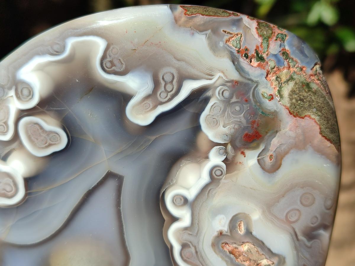Polished Large Shashe River Agate Standing Display Piece x 1 From Zimbabwe