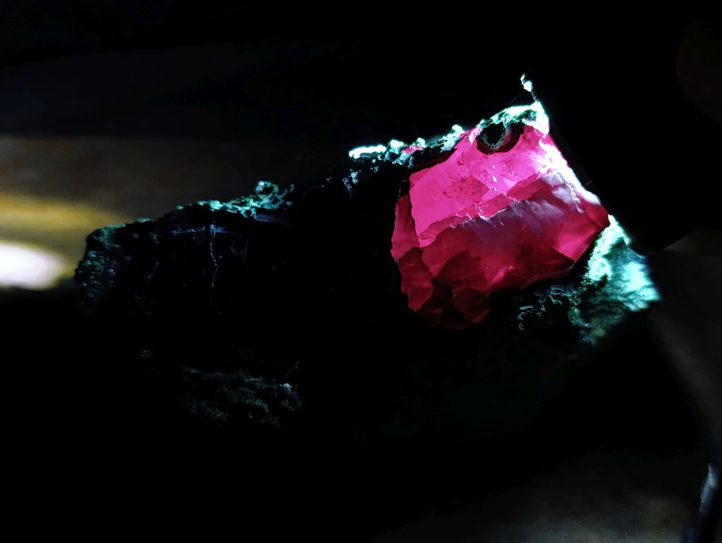 Natural Large Red Cuprite and Silky Malachite Specimen x 1 From Mashamba West, Congo