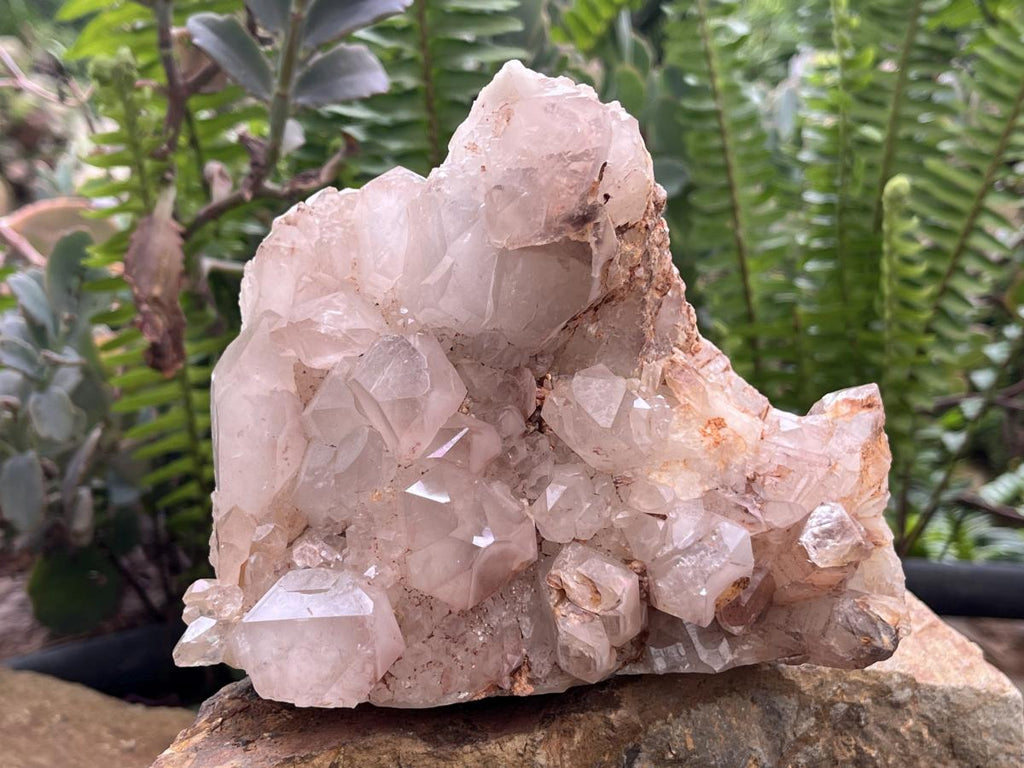 Natural Large Hematoid Quartz Crystal Cluster x 1 From Karoi, Zimbabwe