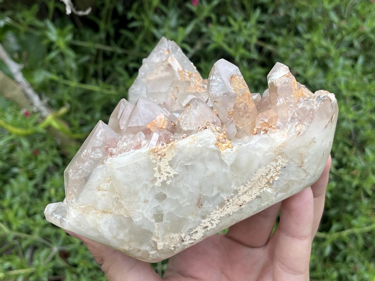 Natural Large Hematoid Quartz Crystal Cluster x 1 From Karoi, Zimbabwe