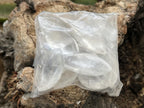 Polished Bag of 12 Rock Crystal Angel Tears - Sold Per Item - From Madagascar
