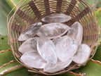 Polished Bag of 12 Rock Crystal Angel Tears - Sold Per Item - From Madagascar