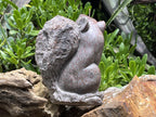 Hand Made Pair of Serpentine Squirrel Carvings x 1 From Zimbabwe