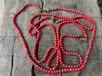 Hand Made Red Coral Bead Necklaces - Sold Per Item - From Philippines