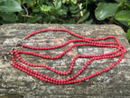Hand Made Red Coral Bead Necklaces - Sold Per Item - From Philippines