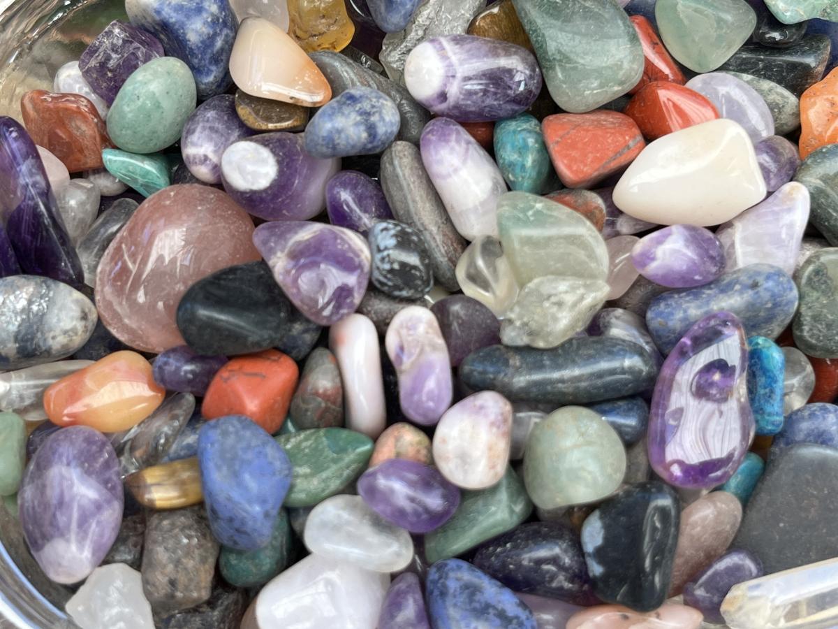 Polished Mixed Chip Tumble Gemstones x 1 Tub - Sold Per Item - From Southern Africa