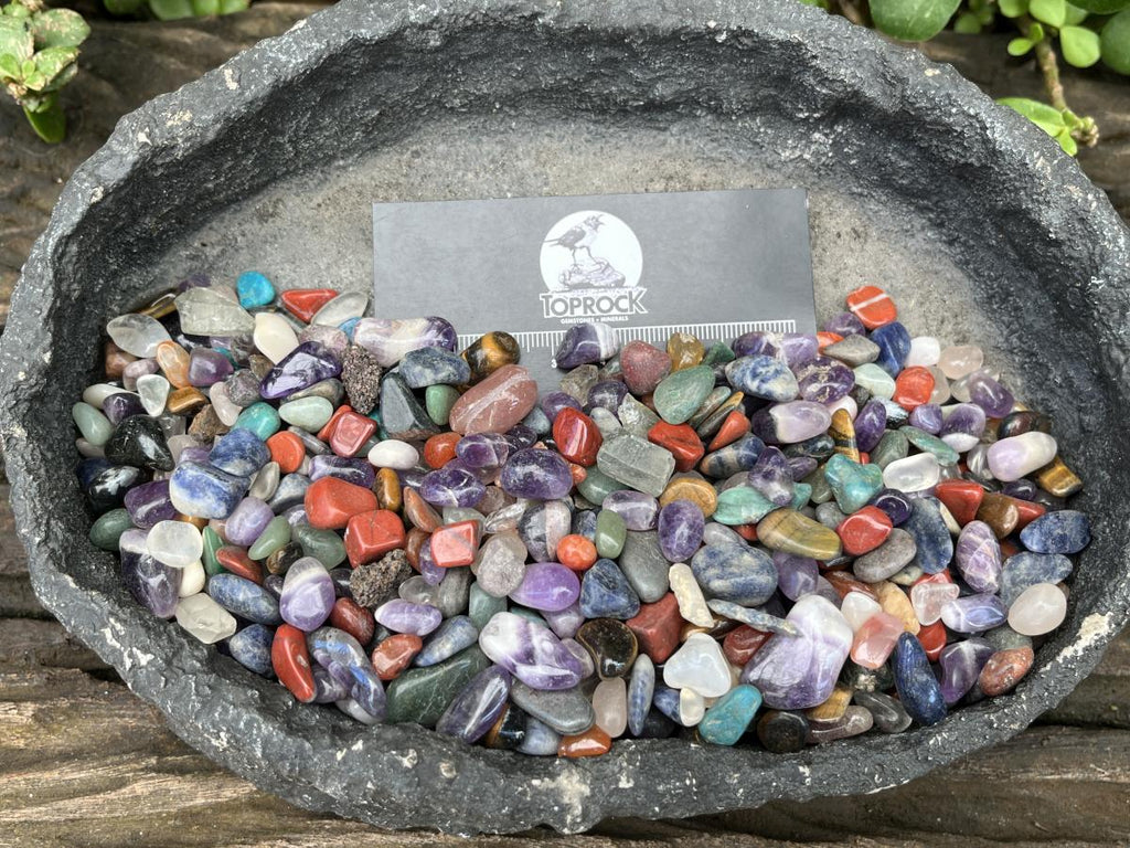 Polished Mixed Chip Tumble Gemstones x 1 Tub - Sold Per Item - From Southern Africa