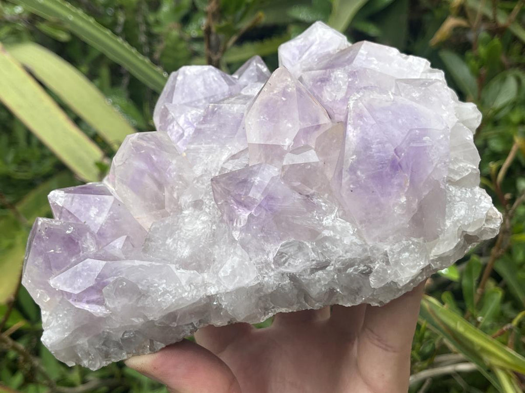 Natural Medium Jacaranda Amethyst Crystal Plate Cluster x 1 From Mumbwa, Zambia