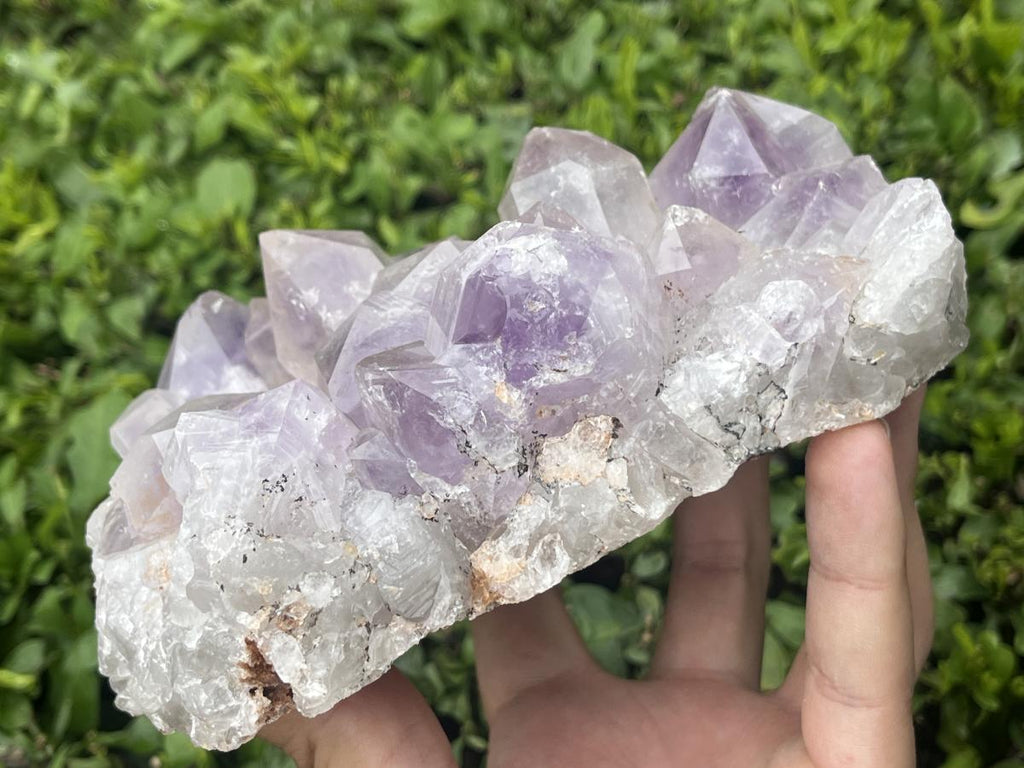Natural Medium Jacaranda Amethyst Crystal Plate Cluster x 1 From Mumbwa, Zambia
