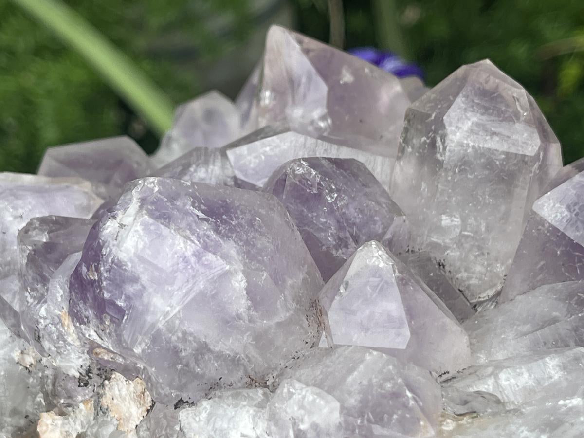 Natural Medium Jacaranda Amethyst Crystal Plate Cluster x 1 From Mumbwa, Zambia