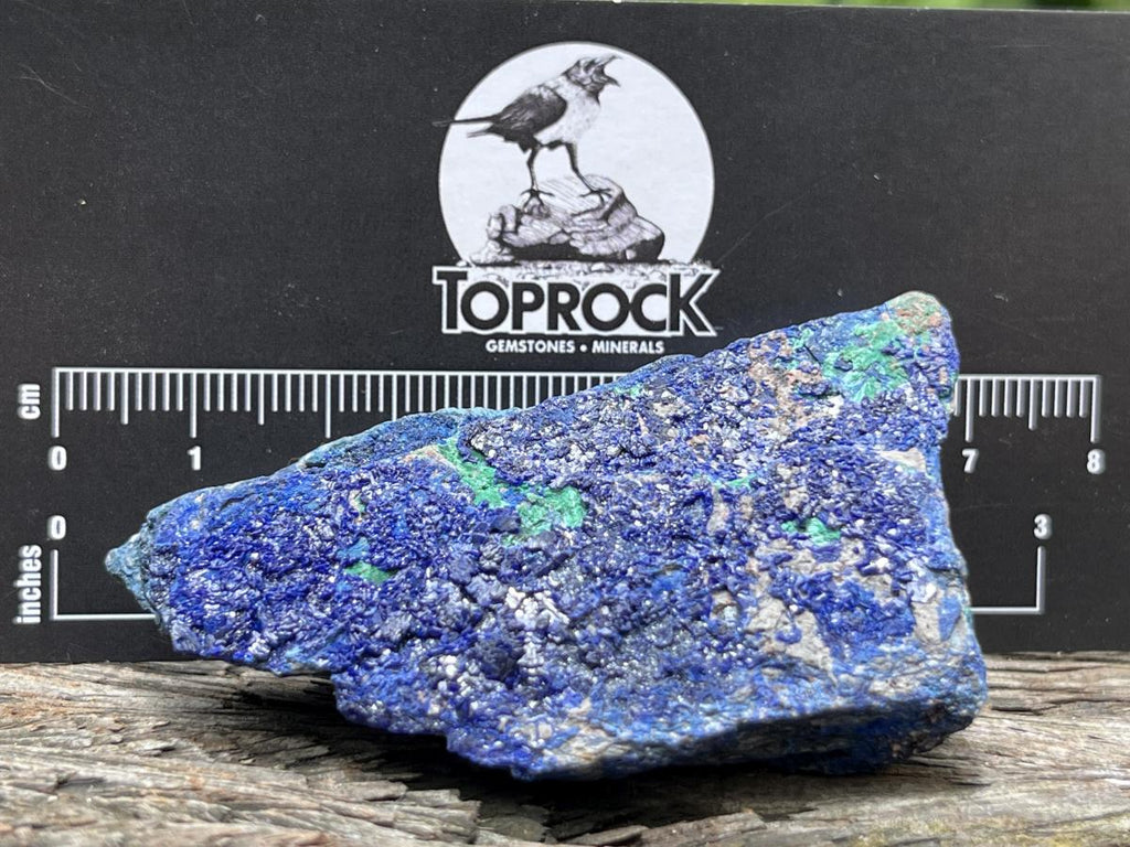 Natural Azurite Drusy Crystalline Specimen x 1 From Jakka Mine, Congo