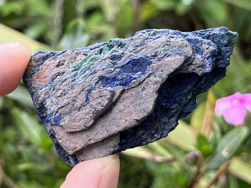 Natural Azurite Drusy Crystalline Specimen x 1 From Jakka Mine, Congo