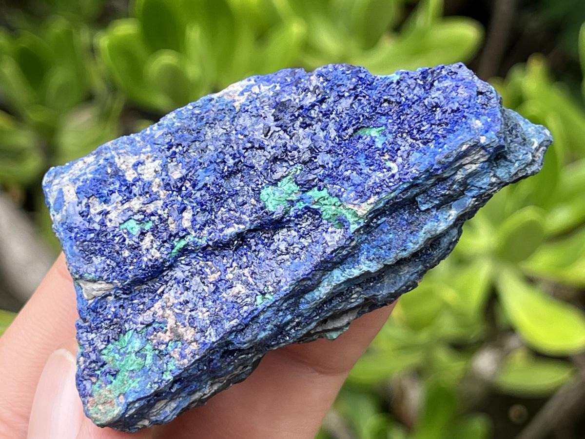 Natural Azurite Drusy Crystalline Specimen x 1 From Jakka Mine, Congo