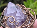 Hand Made Spirit Amethyst Copper Wire Art Pendant x 1 From Boekenhouthoek, South Africa