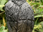 Hand Made Black Soapstone Raven on Skull Carving x 1 From Zimbabwe