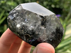 Polished Moss Rock Crystal Faceted Seer Stone x 1 From Madagascar