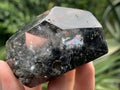 Polished Moss Rock Crystal Faceted Seer Stone x 1 From Madagascar