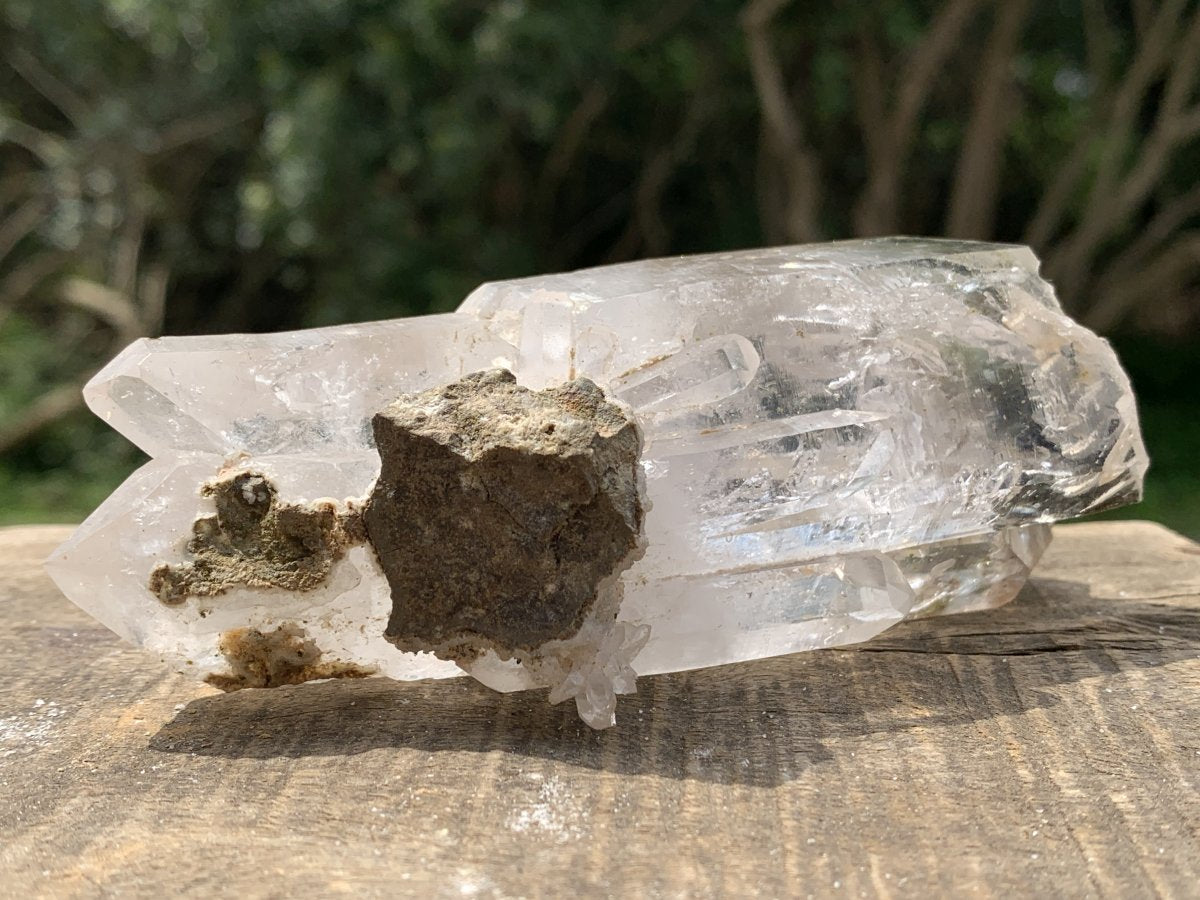Natural Clear Multi-Terminated Quartz Crystal Specimen x 1 From Brandberg, Namibia