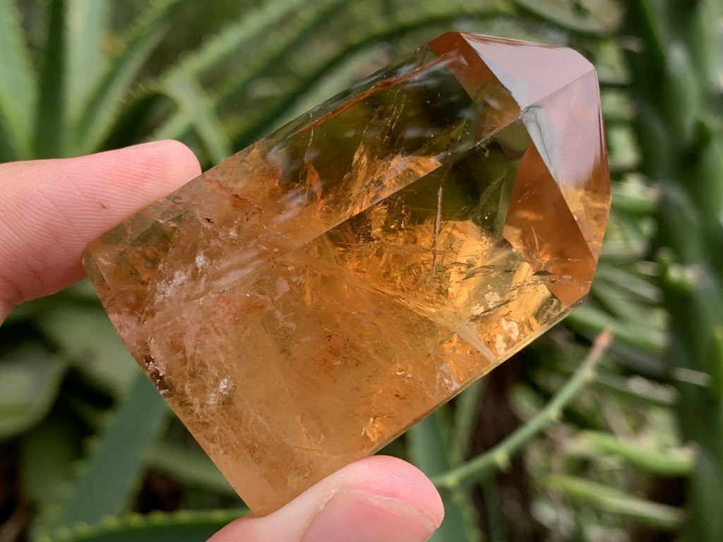 Polished Deep Yellow Citrine Crystal x 1 From Madagascar