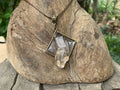 Hand Made Double Terminated Quartz Crystal Pendant x 1 From Brandberg, Namibia