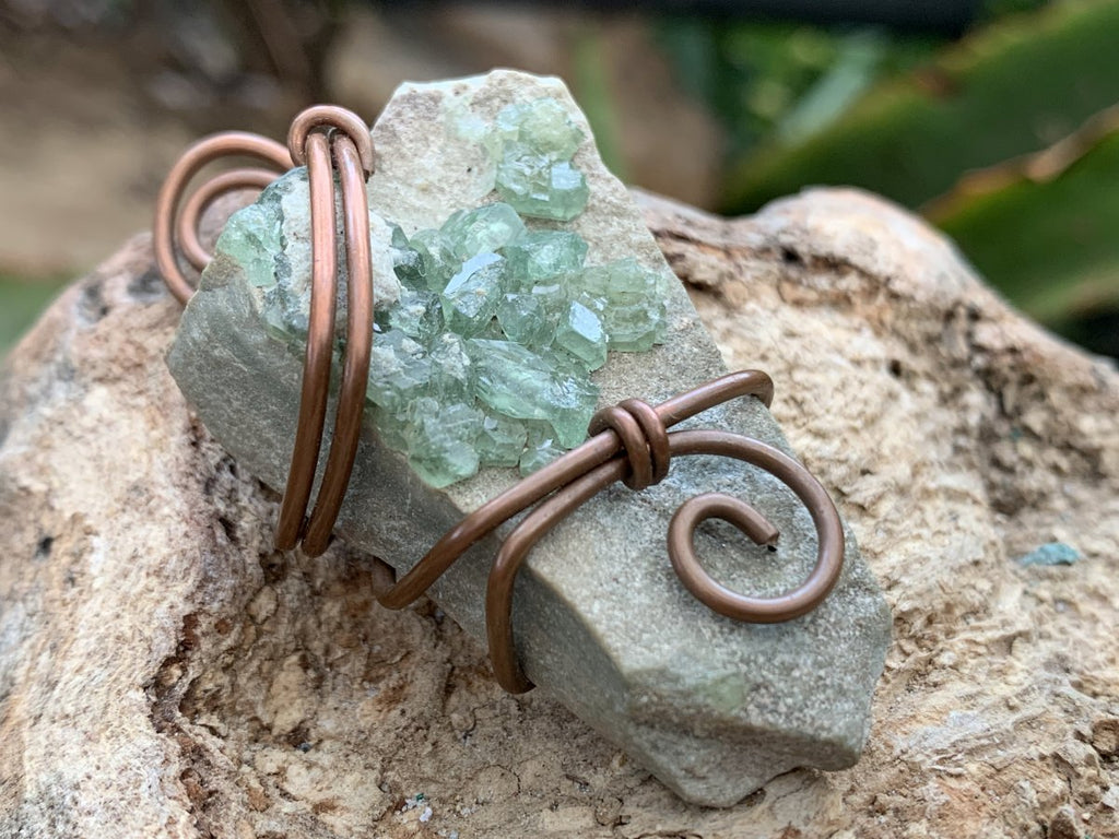 Hand Made Super Rare Natural Demantoid Garnet Crystal Pendant x 1 From Madagascar