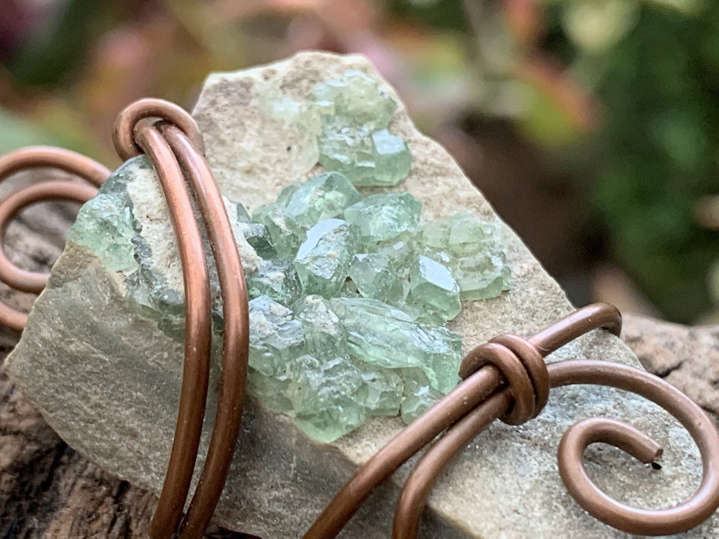 Hand Made Super Rare Natural Demantoid Garnet Crystal Pendant x 1 From Madagascar