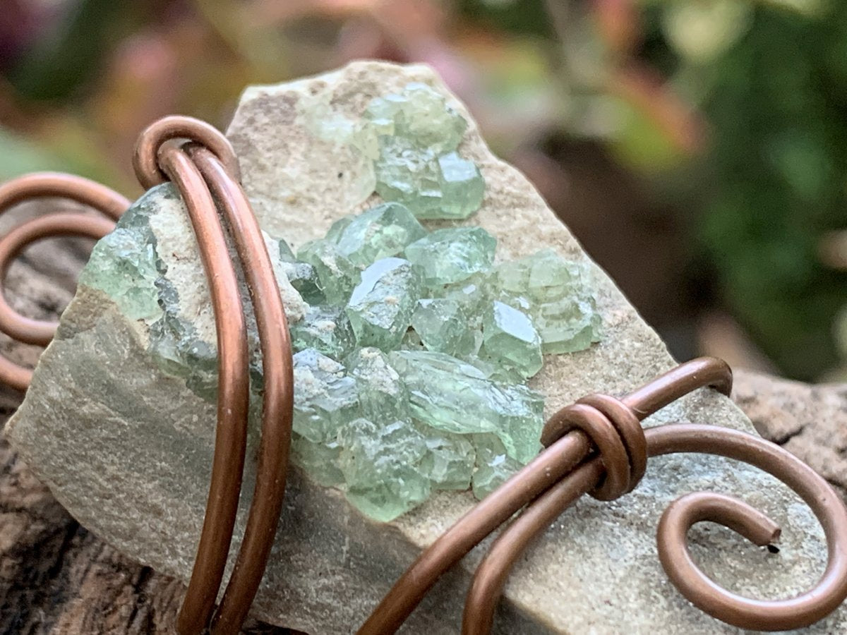 Hand Made Super Rare Natural Demantoid Garnet Crystal Pendant x 1 From Madagascar