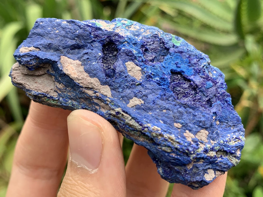 Natural Azurite Drusy Crystalline Specimen with Malachite x 1 From Jakka Mine, Congo