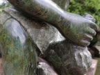 Hand Made XXL Green Verdite Bushman Sculpture x 1 From Zimbabwe