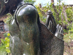 Hand Made XXL Green Verdite Bushman Sculpture x 1 From Zimbabwe