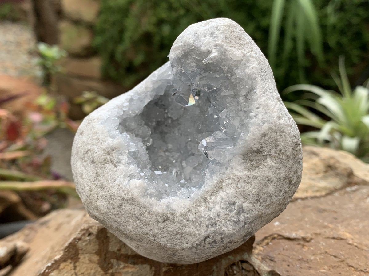 Natural Mini Celestite Geode x 1 From Sakoany, Madagascar