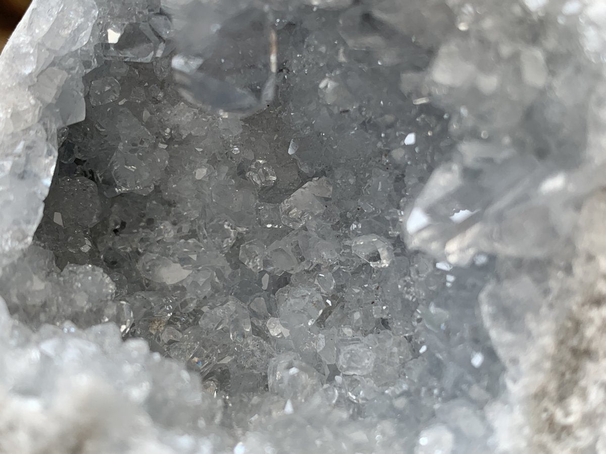 Natural Mini Celestite Geode x 1 From Sakoany, Madagascar