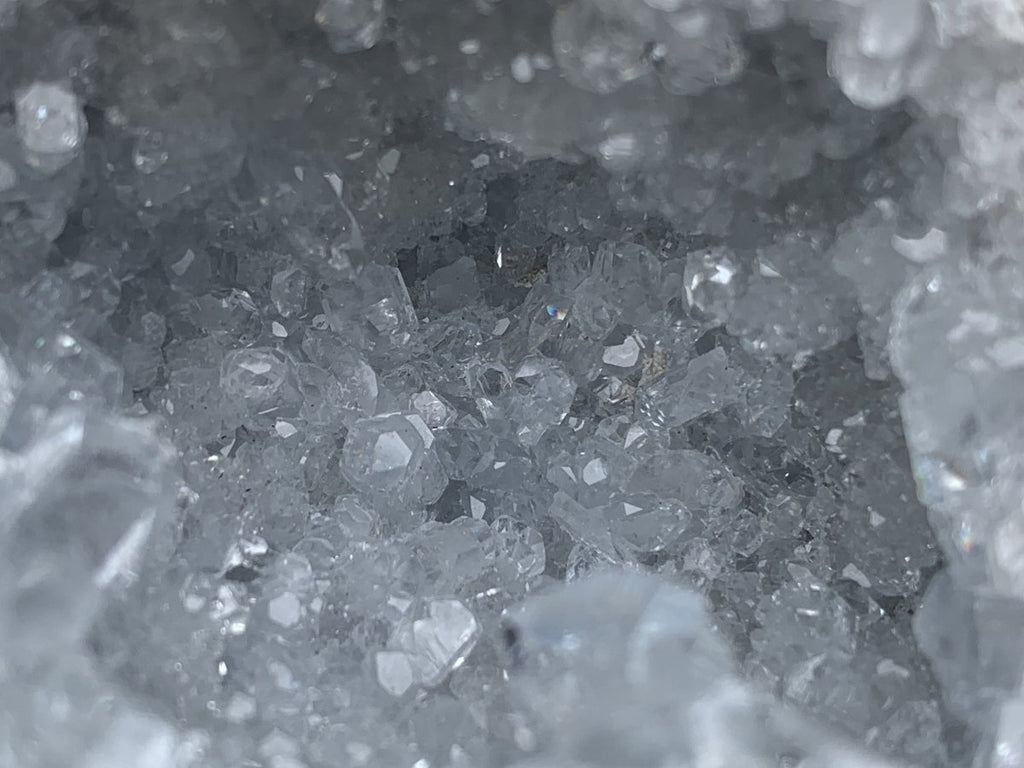 Natural Mini Celestite Geode x 1 From Sakoany, Madagascar