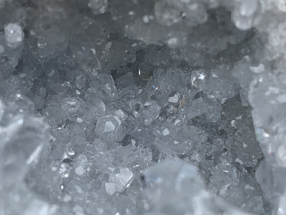 Natural Mini Celestite Geode x 1 From Sakoany, Madagascar