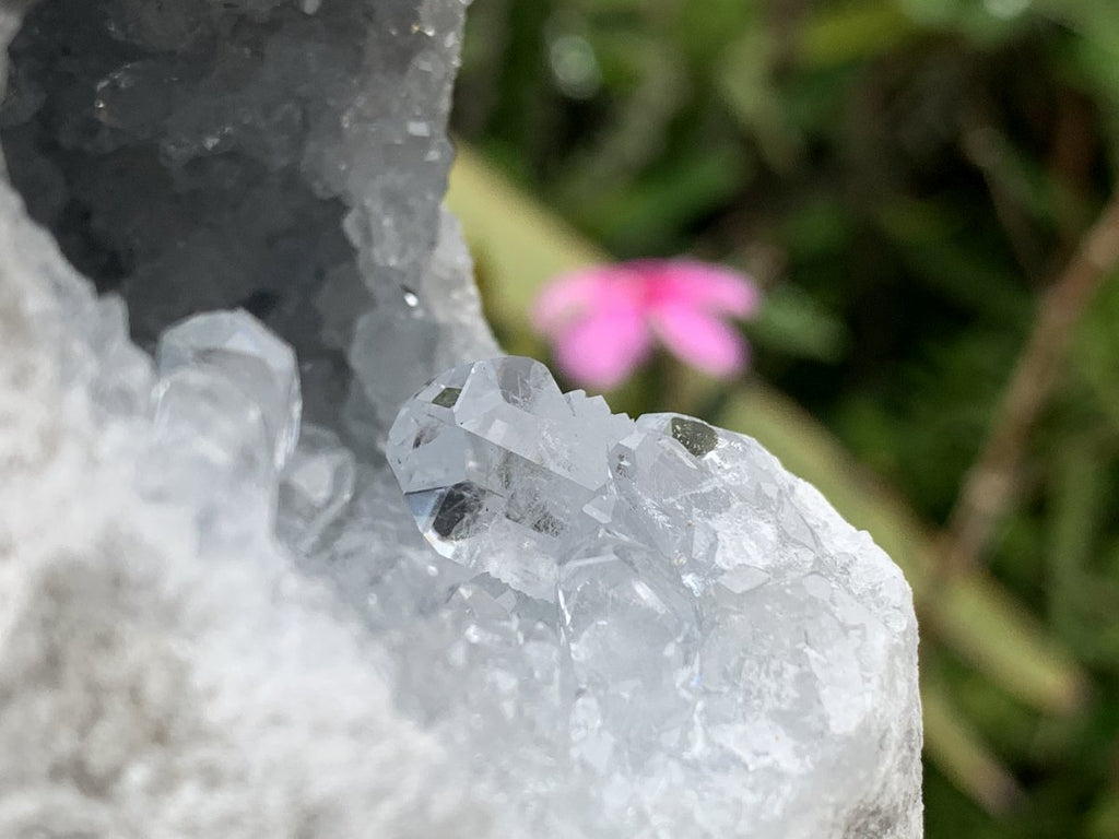 Natural Mini Celestite Geode x 1 From Sakoany, Madagascar