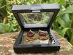 Polished Pair of Gemmy Red Garnet Pendants x 1 From South Africa