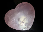 Polished Gemmy Rose Quartz Gemstone Heart x 1 From Madagascar