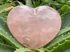 Polished Gemmy Rose Quartz Gemstone Heart x 1 From Madagascar
