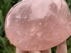 Polished Gemmy Rose Quartz Gemstone Heart x 1 From Madagascar