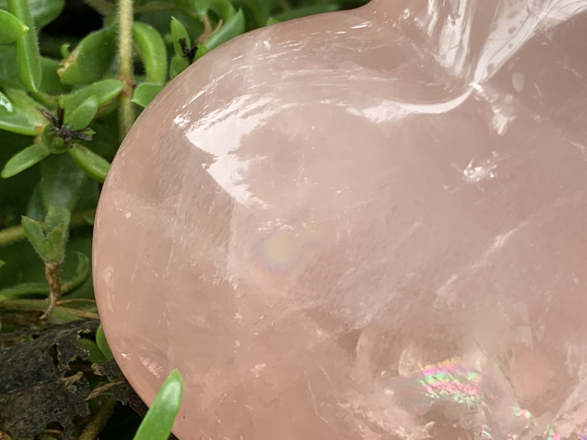 Polished Gemmy Rose Quartz Gemstone Heart x 1 From Madagascar