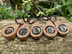 Hand Made Shattuckite and Zebra Wood Necklace - Sold Per Item - From Namibia