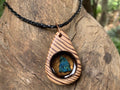 Hand Made Shattuckite and Zebra Wood Necklace - Sold Per Item - From Namibia