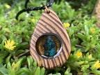 Hand Made Shattuckite and Zebra Wood Necklace - Sold Per Item - From Namibia