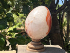 Polished XL Red Spotted Carnelian Gemstone Egg x 1 From Madagascar