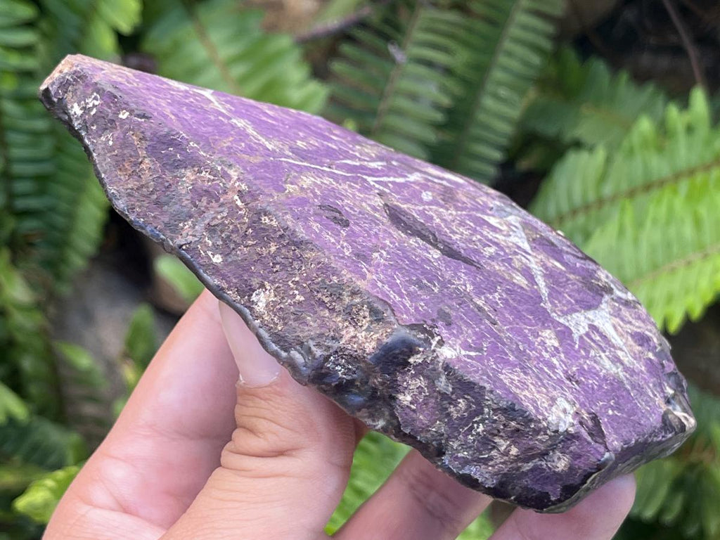 Polished Metallic Sheen Purpurite Specimen x 1 From Erongo, Namibia