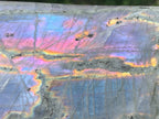 Polished Large Purple Sunset Labradorite Standing Free Form x 1 From Tulear, Madagascar