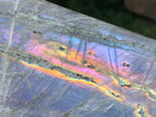 Polished Large Purple Sunset Labradorite Standing Free Form x 1 From Tulear, Madagascar