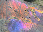 Polished Large Purple Sunset Labradorite Standing Free Form x 1 From Tulear, Madagascar