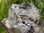 Natural Medium Double Terminated Smokey Amethyst Window Crystal with Double Enhydro x 1 From Brandberg, Namibia