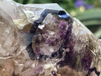 Natural Medium Double Terminated Smokey Amethyst Window Crystal with Double Enhydro x 1 From Brandberg, Namibia